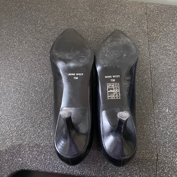 Nine West leather heels pumps, EUC, worn twice, US 7.5 - Picture 4 of 4